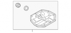 Oil pan MR18DE Nissan Versa 1.8 10-12