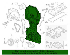Nissan Pathfinder 13-20 2.5h Front Engine Cover