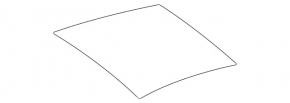Rear panoramic glass Mercedes GLA 15-20