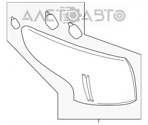 Light outer wing left Nissan QASHQAI 17-19