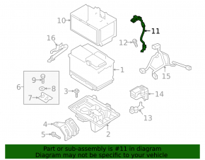 Negative terminal of battery Hyundai Tucson 16-18
