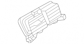 VW Atlas 24-25 center console air vent, black