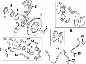 Brake Disc Cover Front Left Nissan Sentra 20-24