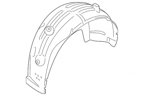 Rear left fender liner BMW X3 G01 18-23