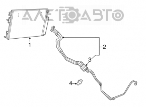 Rotary valve of cooling system of automatic transmission Dodge Challenger 09-23 3.6