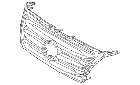 Radiator grill grill Lexus GX460 10-13 dorest