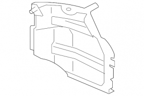 Rear left fender liner for Mitsubishi Lancer 10-17