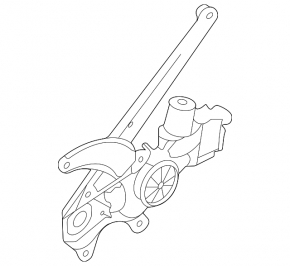 Window lifter with motor rear left Subaru Outback 20-23