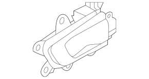 Kia K5 21-26 silver inner rear left door handle