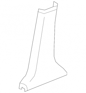 Center pillar trim lower left Acura MDX 14-20 black, scratch