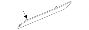 Audi Q3 8U 15-18 front left door panel trim panel, walnut root wood, broken fastener