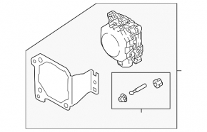 Radar cruise right Audi A5 F5 17- with bracket