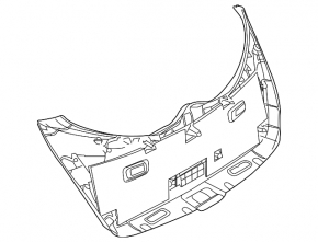 Nissan Murano z51 09-14 gray trunk lid trim