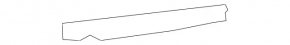 Front bumper mount, left wing, Mercedes X164 GL W164 ML