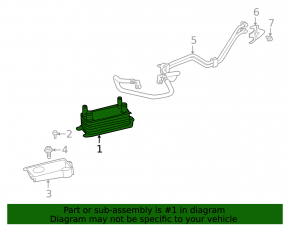 Oil cooler automatic transmission Jaguar F-Pace X761 17- AJ126, AJ133, 2.0d