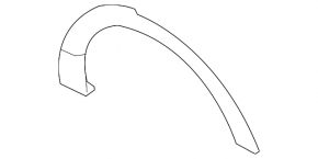 Rear right wing arch trim Ford Explorer 11-19