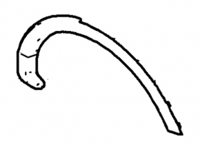 Rear right wing arch trim Ford Explorer 11-19