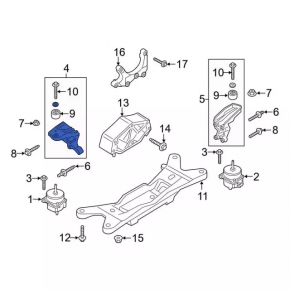 Engine mount bracket right Ford Mustang mk6 15- 2.3T