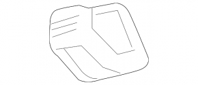 Hook ceiling rear right Ford Explorer 16-19 black