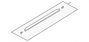 Door-glass molding, center rear right, Mazda6 03-08