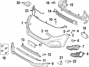 Ford Edge 19- Front License Plate Area