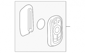 Smart key Chevrolet Equinox 22-24 3 buttons