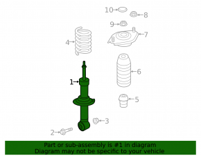 Shock absorber rear left Subaru Forester 19-21 SK