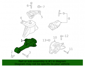 Rear engine mount Hyundai Tucson 22-25 2.5