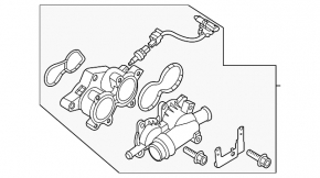 Cooling system flange Kia Niro 23- HEV, PHEV