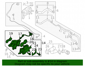 Cooling system flange Kia Niro 23- HEV, PHEV