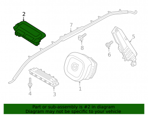 Airbag passenger in the dashboard Volvo XC90 16-23