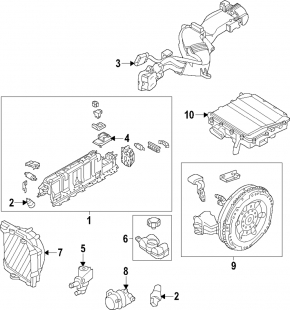 Volvo XC90 16-22 T8 High Voltage Battery Assembly