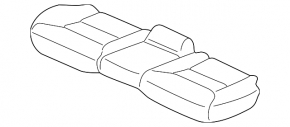 Rear row of seats 2 row Volvo XC40 19-25 combination leather black