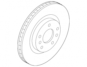 Front right brake disc Infiniti QX50 19-