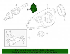 Steering Angle Sensor Nissan Rogue 14-20