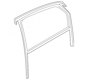 Seal of glass of the door rear right Audi A6 C8 19-