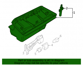 Glove box, glove compartment BMW i3 14-20 graphite