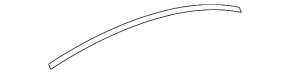 Upper rear left door molding for BMW 3 G20 19-25, gloss black