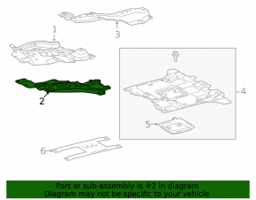 Left engine guard for Toyota Land Cruiser 2008-2021