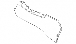 Lexus NX200t NX300 NX300h 15-21 black center console trim, lower left side