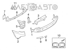 Rear bumper reflector right BMW X5 E70 07-10 prerest SIGNEDA