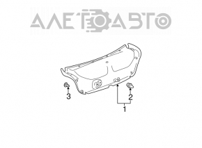 Lexus ES300 ES330 trunk lid trim