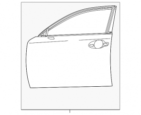 Lexus IS 14-20 front right door