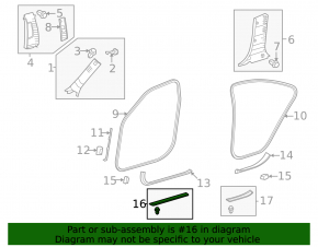 Lexus ES350 07-12 Outer Front Right Door Sill Plate