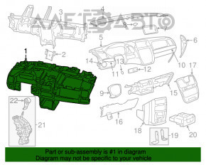 Dashboard frame Dodge Grand Caravan 11-20