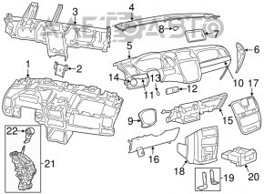 Dashboard frame Dodge Grand Caravan 11-20
