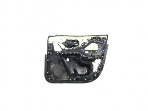 Door trim card front left Jeep Cherokee KL 19-23 black with black insert leather, armrest leather