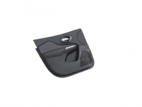 Door trim card front left Jeep Cherokee KL 19-23 black with black insert leather, armrest leather