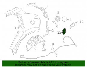 Right ventilation shield for Nissan Kicks 18-25
