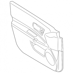 Front right door panel for Nissan Rogue 2013